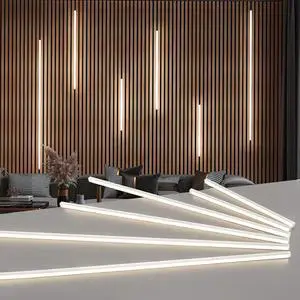 LED Recessed Lighting Kit - 6pcs Self-adhesive White LED Light with Smart Switch 3000k Touching Switch Light for Wood Slat Wall Panels Headboards Stairs Home decor Under Cabinet Strip Light