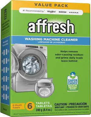 Washing Machine Cleaner Cleans Front Load and Top Load Washers Including HE 6 Tablets