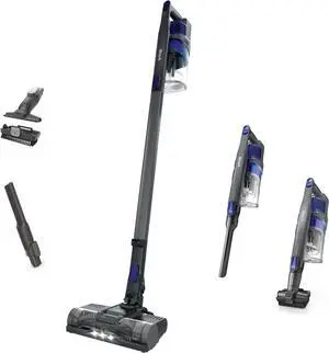 | Pet Cordless Vacuum Cleaner | LED Headlights | Removable Handheld Vacuum for Pet Hair | Crevice Tool & Pet Multi-Tool Included | 40min Runtime | For Carpet & Hard Floors | Grey | IX141