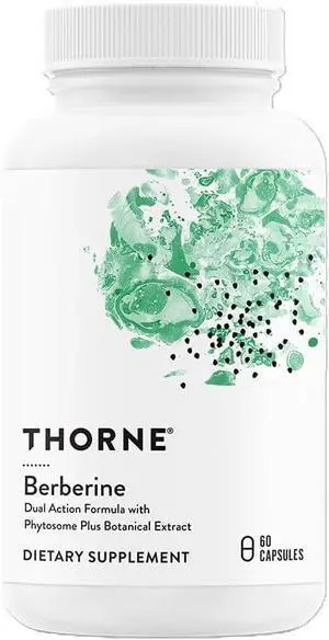 Berberine - Dual Action Formula with Phytosome Plus Botanical Extract - Support Heart Health Immune System Healthy GI Cholesterol* - Gluten-Free Dairy-Free - 60 Capsules - 30 Servings
