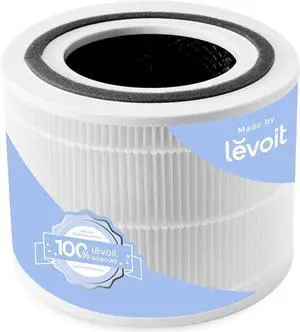 Genuine Core 300-P Replacement Filter Core 300-RF Air Purifier Core300S Filters Supports HEPA Sleep Mode High-Efficiency Activated Carbon for Removal of Smoke Odor Allergens Pollen 1 Pack