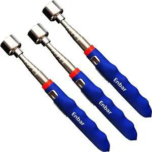 20lb Telescoping Magnetic Pick Up Tool Extendable 31 Telescopic Magnet Stick Useful for Hard-to-Reach Sink Drains Mechanic Automotive Gifts for Men Women Husband Birthday Fathers Day(3PCS)
