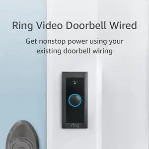 Video Doorbell Wired (newest model) Use Two-Way Talk advanced motion detection HD camera and real-time alerts to monitor your front door (wiring required)