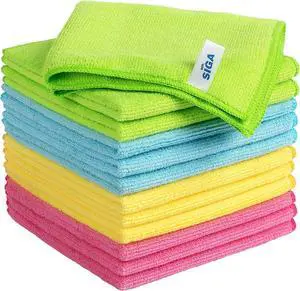 Microfiber Cleaning Cloth Pack of 12 Size:12.6 x 12.6