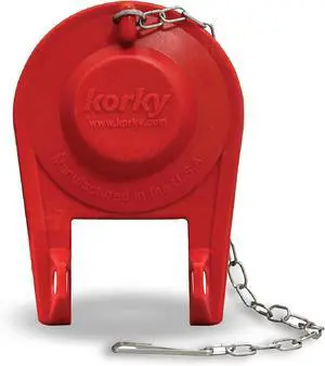 100BP Ultra High Performance Flapper Fits Most Toilets - Long Lasting Rubber - Easy to Install - Made in USA Small Red 1 Pack