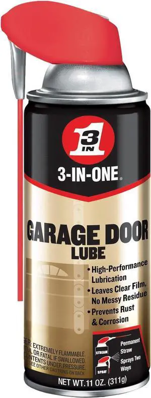 Garage Door Lubricant with SMART STRAW SPRAYS 2 WAYS 11 OZ