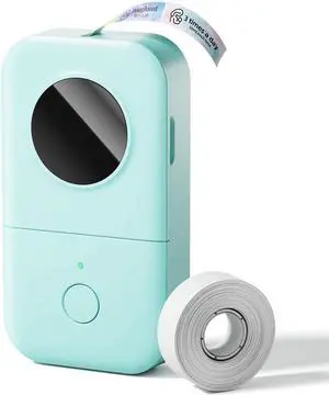 D30 Label Maker Machine Portable Bluetooth Mini Label Printer Smartphone Handheld Thermal Sticker Small Labeler Multiple Templates Font Icon Inkless Custom Label for Home Kids School Items