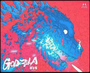 Officially Licensed Godzilla Mousepad - Large Cloth Gaming Pad 70th Anniversary Edition 500x400m - Heat Ray