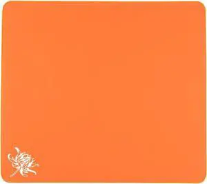 YUGMCOCE Large Gaming Mouse Pad Water Resist Non-Slip Mousepad Rubber Desk Mouse Pad with Stitched Edges Computer Keyboard Mouse Mat for Gaming Office & Home 18.8 * 15.7in (Orange)