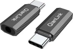 USB Type C to 3.5mm Female Headphone Jack Adapter (2-Pack) USB C to Aux Audio Dongle Convert Connector for iPhone 15 16 Pro Max Plus  Galaxy S24 S23 S22 Ultra Note 20 10 Pixel XL iPad Pro