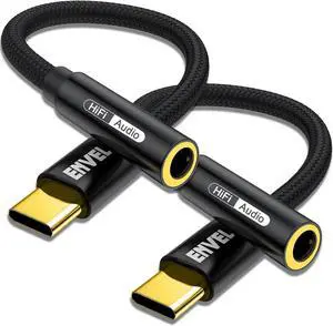 USB C to 3.5mm Headphone Jack Adapter 2 Pack Type-C to Aux Audio Cable Compatible with iPhone 15 Pro Max  Galaxy S23 S22 Tab S9 S8 S7 iPad Pro 2022 2021 Google Pixel 7 6