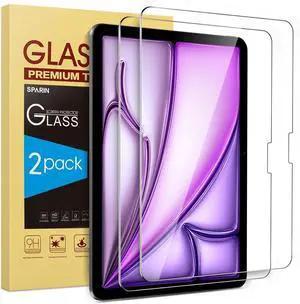Screen Protector for iPad Air 13 Inch M3 2025 & M2 2024 (7th/6th Generation) & iPad Pro 13 Inch M4 7th Gen Case Friendly/2 Pack Tempered Glass Support  Pencil