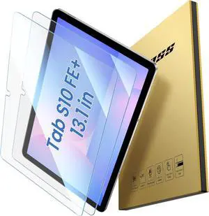 2 Pack Screen Protector for  Galaxy Tab S10 FE+ / S10 Fe Plus 13.1 Inch 2025 Easy Installation/9H High-Definition Tempered Glass with S Pen Compatible Scratch Resistant