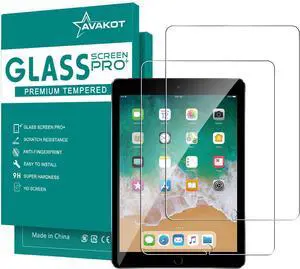 -2 Pack Screen Protector for iPad 6th Generation 9.7 Inch Anti-Scratch Tempered Glass Film for iPad 5th Gen/Air 2/Air 1/Pro 9.7 Touch Sensitive Tempered Glass Screen Protector for iPad 9.7