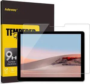 Glass Screen protector for  Surface Go 4/3/2/1 10.5 Inch 9H/ Ultra Sensitive/One Touch Installation Also Compatible for Surface Go 1/2/3 (2018/2020/2021)