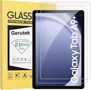 [2-Pack Screen Protector for  Galaxy tab A9 Plus 11 Inch 2023 [Ultra Clear] [Anti Scratch] [9H Hardness] [Bubble-Free] Tempered Glass Film for  tab A9+ 11 inch