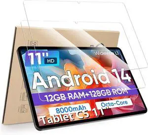 2-Pack Screen Protector Compatible with COLORROOM Tablet C5 11 inch Tablet [HD Clarity] [9 Hardness] [Anti-Scratch] Tempered Glass