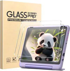 [2 Pack] Tempered Glass Screen Protector For 10 Kids Pro 2023 Version 10.1 inch Tablet with 2.5D 9H HD Bubble-Free Clear Transparent Ultra thin Protective glass