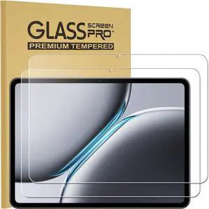 2 Pack Designed for OnePlus Pad 2 / OnePlus Pad Pro Screen Protector 12.1 inch 9H Hardness Case Friendly Anti-Scratch Tempered Glass Compatible With OnePlus Pad 2 12.1 2024