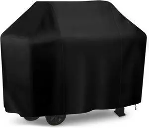 Grill Cover 58 inch iCOVER Waterproof BBQ Gas Grill Cover Polyester Easy On/Off Dustproof Fade Resistant for Weber Char-Broil Nexgrill and More Grills