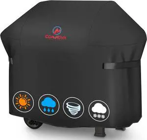 BBQ Gas Grill Cover 48 Inch for Weber Spirit 2 Waterproof Weather Resistant UV & Fade Resistant PU Coating for Weber Spirit II 200 Series Spirit 200 Spirit II E210 Gas Grill