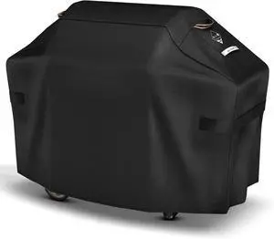 Grill Cover 55 Inch for Outdoor Grill 600D Ultima Durable Heavy Duty Waterproof Rip-Proof BBQ Cover Fade Resistant 3-4 Burner Barbecue Cover with Straps for Weber Char-Broil Nexgrill etc