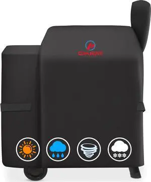 Comnova Grill Cover for Traeger Pro 22 & 575 Series - 600D Wood Pellet Smoker Cover for Traeger Waterproof & Heavy Duty Premium Pellet BBQ Cover for Treager Pro 22 / Pro 575 Z Grills 550B and More