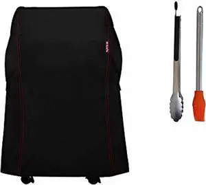 82835 Heavy Duty Grill Cover for Weber Spirit 210 Series Gas Grills (Compared to Weber 7105) Including Basting Brush and Tongs