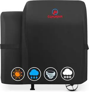 Comnova Grill Cover for Pit Boss 700FB - 600D Wood Pellet Smoker Cover for Pitboss Waterproof & Heavy Duty Premium Pellet BBQ Cover for Pit Boss 400FB 700FB Lexington 500 Pro 600 and Z Grill 550B