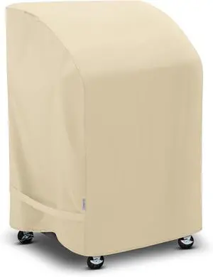 2 Burner Grill Cover 32 Inch Outdoor Heavy Duty Waterproof Small Gas BBQ Cover UV & Fade Resistant Compatible for Weber CharBroil Nexgrill and More Grills with Collapsed Side Tables Beige