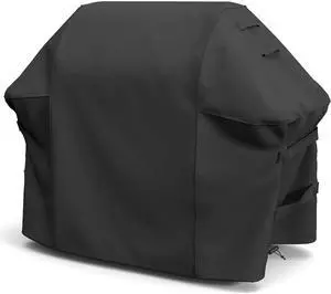 Grill Cover for Weber Spirit 200/300 Series Also Fits for Spirit II 300 Double Straps and Built-in Vents Waterproof 52-Inch Black