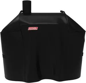 Expert Grill Offset Smoker Cover Waterproof Grill Cover 56.5 inch Black