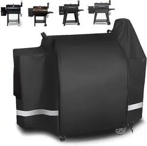 Grill Cover for Pit Boss 820 Deluxe Pro Series 850 Z Grill 700 Series Heavy Waterproof BBQ Grill Cover for 820D PB820FB Wood Pellet Grill 600D Heavy Duty Fabric