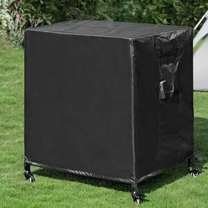 Outdoor Grill Cart Cover - Waterproof Pizza Oven Stand - Heavy Duty Food Prep Cart Table Cover