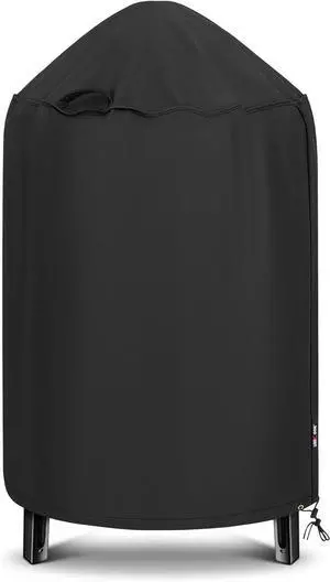 Round Smoker Cover 30 Inch Heavy Duty Waterproof Charcoal Kettle BBQ Grill Cover Fade Resistant Barrel Protector Fits Weber Char-Griller Akorn Kamado and More 30 Dia x 36 H