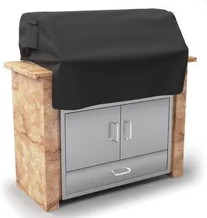 32 Built-in Grill Cover for DCS Jenn-Air Bull Napoleon Coyote and Weber Waterproof & Windproof Island Grill Top Cover 33 W x 26.5 D x 24 H