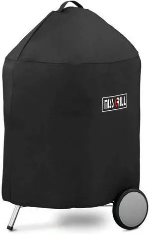 7150 BBQ Cover for Weber 22 Inch Premium Kettle Charcoal Grills Heavy Duty Waterproof & Weather Resistant Barbeque Covers