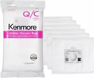 53292 6pcs Replacement Canister Vacuum Cleaner Bags for 81214 81414 81614 81615 81714 21814 BC7005 BC3005 BC2005 6 Count (Pack of 1)
