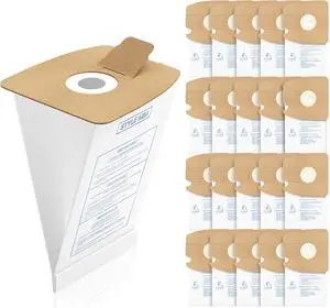20 Pack Style MM Vacuum Bags Compatible with Eureka Style MM Eureka Mighty Mite 3670 and 3680 Series Canister Vacuums Replaces Part # 60295 60295A 60295B 60295C 60296 & 60297A