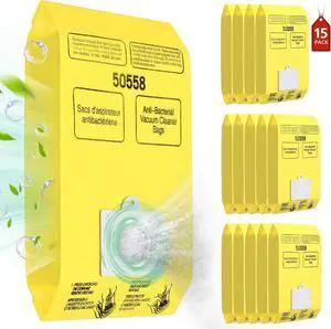 15 Pack Canister Vacuum Cleaner Bags Compatible with Kenmore Canister Type C/Q 5055 50555 50557 50558 and Type C-5 C-18 53292 200 Series 400 Series 600 Series 700 Series 800 Series Vacuum
