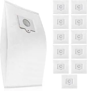 12 Pack 53292 Type Q/C Canister Vacuum Bags for Kenmore 200 400 600 700 800 Series Canister Vacuum Cleaner Large Capacity Replacement Bag Accessories Set