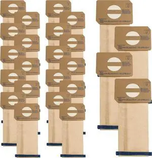 24-Pack Replacement Micro Filtration Vacuum Bags for electrolux Upright Style U & Aerus Vacuums | Fits Discovery II Lux 4000 Ultralux Genesis Prolux Epic 3500