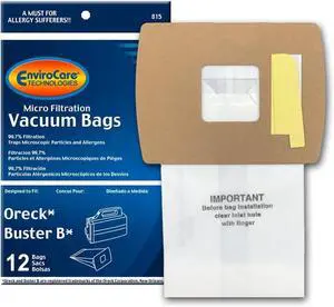 Replacement Vacuum Bags Made to Fit Oreck Super-Deluxe Compact and Buster B Canister Vacuums 12 pack