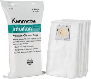 IB600 HEPA Replacement Intuition Upright Vacuum Cleaner Bags for BU4022 BU4020 BU4018 BU4050 BU3040 White