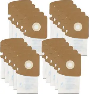 20 Pack Replacement Filtration MM Paper Vacuum Cleaner Bags Compatible with Eureka & Sanitaire Style MM 3670 3680 60295 60295A 60295B 60295C 60296 & 60297A. Replaces Part# 60295C