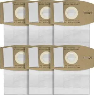 Replacement 6 Pack Vacuum Cleaner Bags for Simplicity Type S Canister Vacuums S100