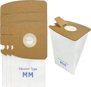10 Pack MM Vacuum Bags for Sanitaire S3680 & SC3680 Canister Vacuums & Eureka Mighty Mite 3670 3680 4100 4300 5180 Series Canisters Model 60297A 60295A 60295B 60295C 60296C 63253A