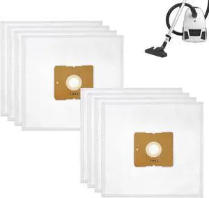 8 Pack Type Z HEPA Vacuum Bags for Riccar Moonlight Pizzazz Sunburst & Simplicity Jill Jack Snap Vacuum Cleaners Part RZH-6/SZH-6