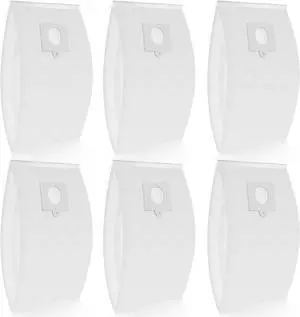 6 Pack 53292 Sears Style Q/C HEPA Cloth Vacuum Bags for Kenmore Canister 5055 50557 50558 53291 21814 81214 BC3005 BC7005 Replace Part 20-53292 20-50410