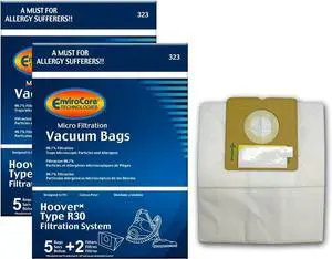 Replacement Micro Filtration Vacuum Cleaner Dust Bags made to fit Hoover R30 Canisters. 10 bags and 4 Filters